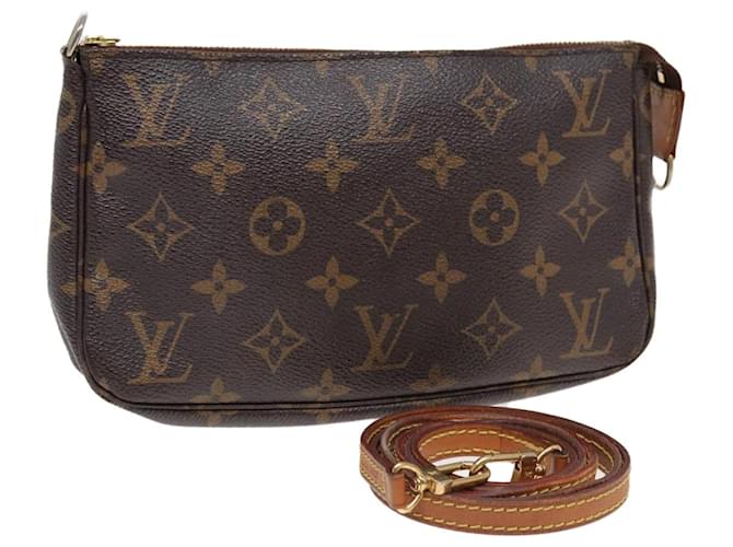 LOUIS VUITTON Monogram Pochette Accessoires Pouch M51980 LV Auth yt1003 Toile Monogramme  ref.1525663