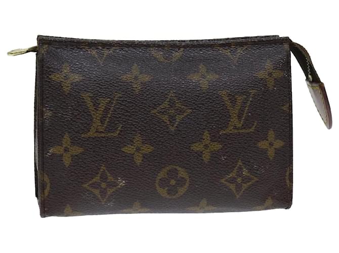 LOUIS VUITTON Monogram Poche Toilette 15 Pouch M47546 LV Auth 81479 Monogramme  ref.1525684