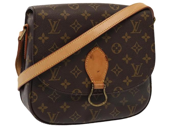 LOUIS VUITTON Monogram Saint Cloud GM Sac à épaule M51242 LV Auth ar12153 Toile Monogramme  ref.1525685