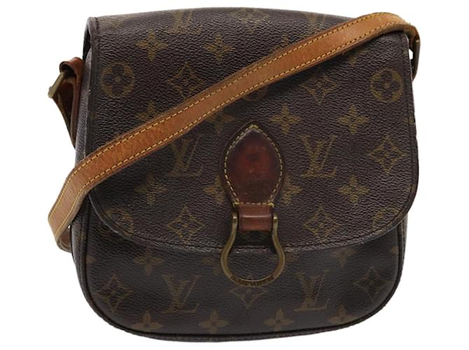 LOUIS VUITTON Monogram Saint Cloud MM Sac à épaule M51243 LV Auth 80653 Toile Monogramme  ref.1525692