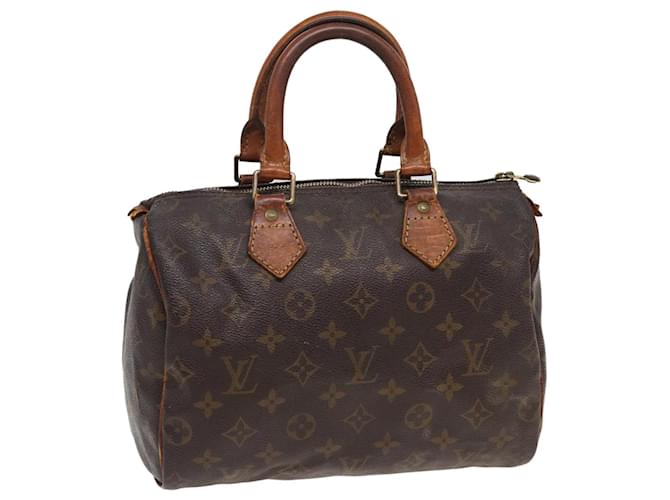 LOUIS VUITTON Sac à main Monogram Speedy 25 M41528 LV Auth 83442 Toile Monogramme  ref.1525698