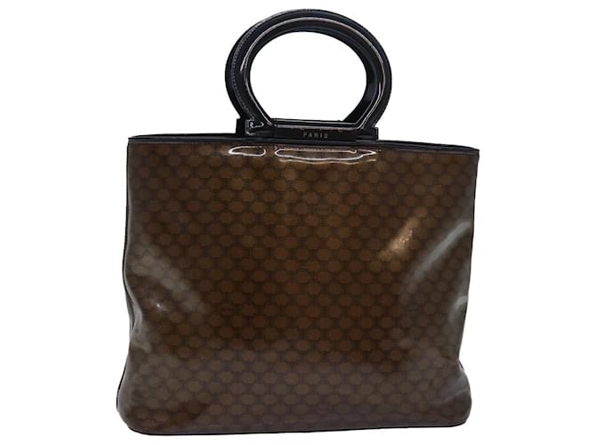 Céline Sac à main en toile Macadam CELINE marron Auth 81446  ref.1525702