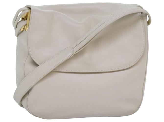 BALLY Sac à épaule en cuir blanc Auth 83312  ref.1525713