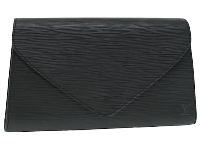 LOUIS VUITTON Pochette Epi Art Déco Noire M52632 LV Auth 77556 Cuir  ref.1525716