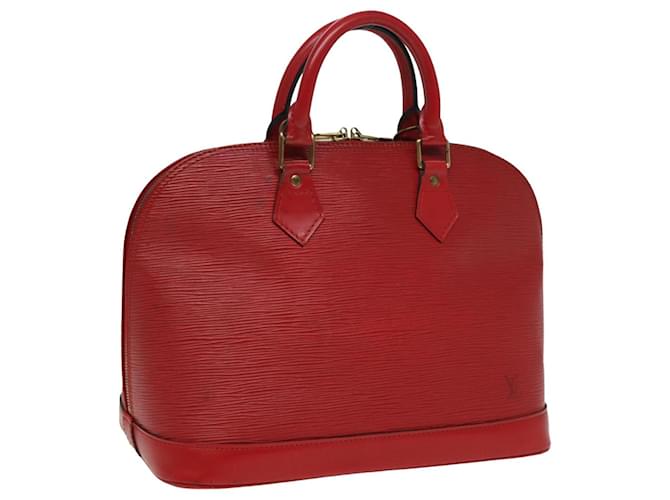 LOUIS VUITTON Sac à main Epi Alma Rouge Castillan M52147 LV Auth 81584 Cuir  ref.1525741