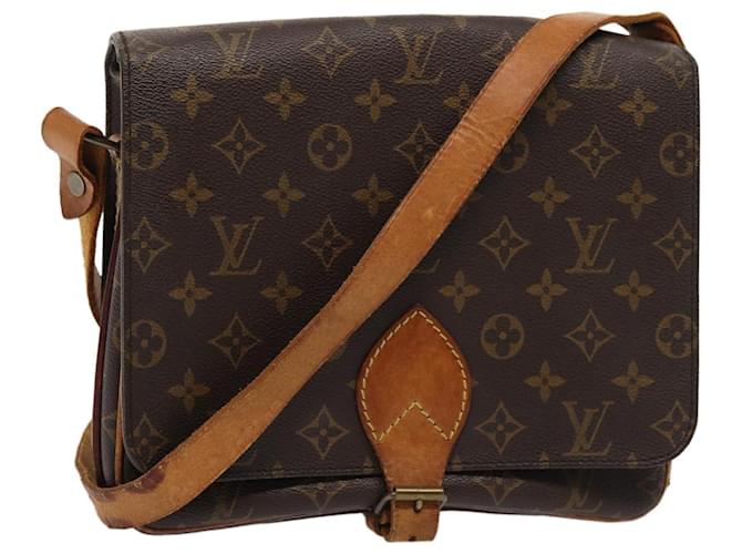 LOUIS VUITTON Monogram Cartouchiere GM Shoulder Bag M51252 LV Auth ar12056 Cloth  ref.1525799