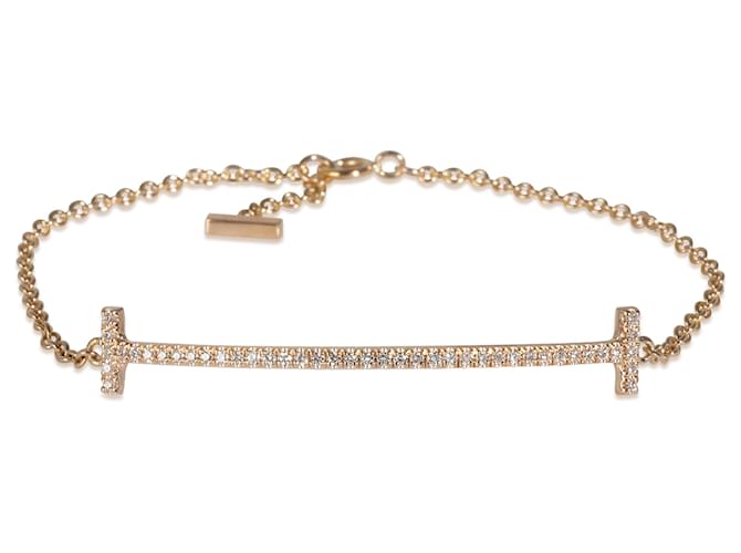 Tiffany & Co. Bracelet Tiffany T en or jaune 18k 0,11 CTW  ref.1525904