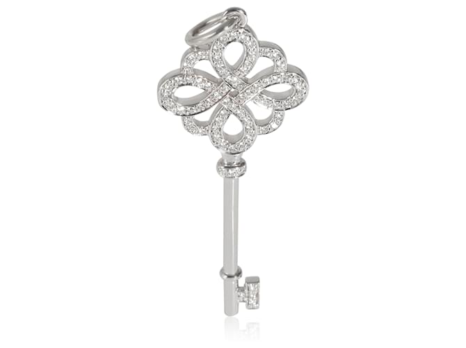 Tiffany & Co. Clé Tiffany Knot avec diamants en or blanc 18KT 0,21 CTW  ref.1525906