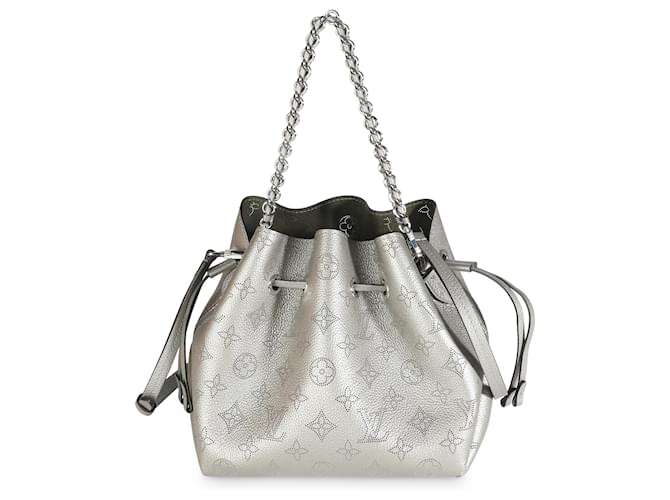 Bucket Louis Vuitton Monogram Mahina Bella Argent  ref.1525936