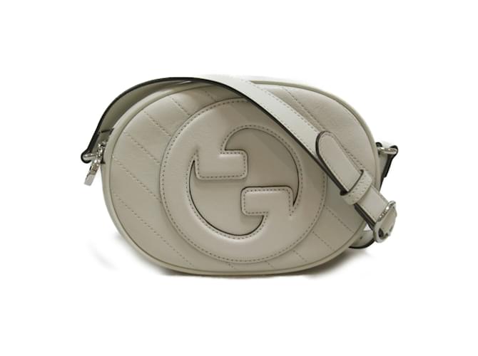 Sac à épaule en cuir blanc Gucci  ref.1526020