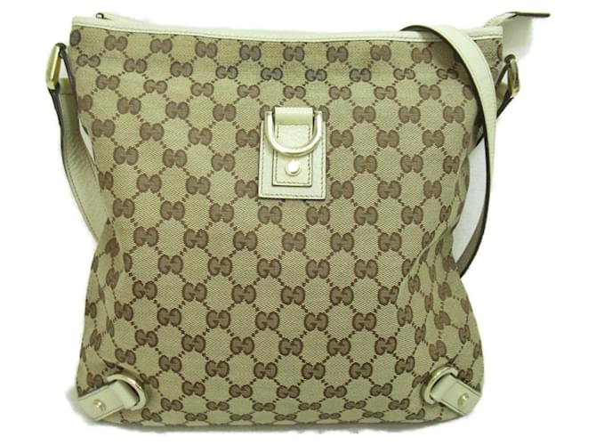 Sac à épaule Gucci GG Canvas Toile Blanc Beige  ref.1526039