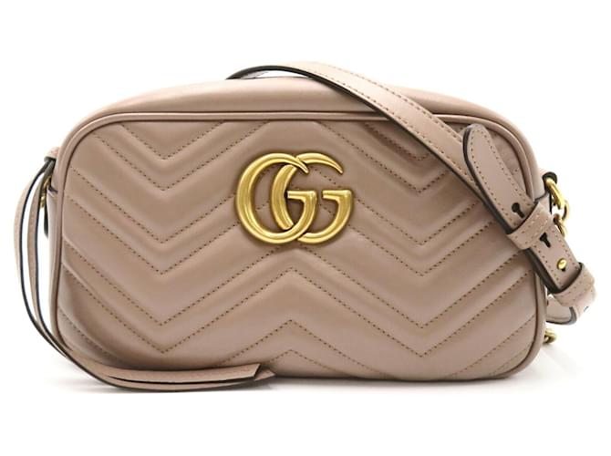 Sac à épaule Gucci GG Marmont Cuir Beige  ref.1526122