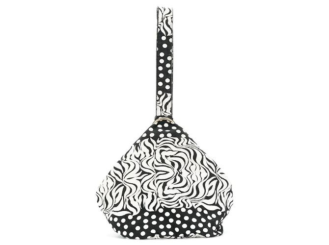 Borsa nera e bianca Gianni Versace Nero Bianco Sabbia 