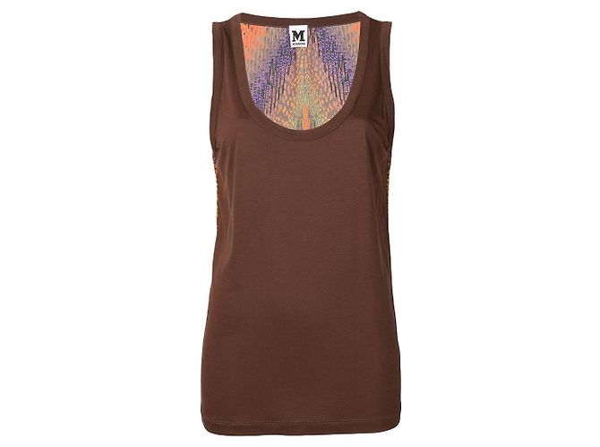 Top senza maniche marrone Missoni - anni 2000 Multicolore