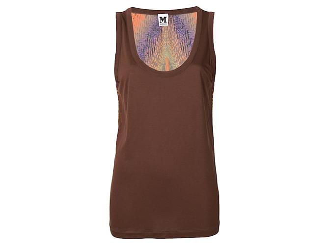 Top sans manches marron Missoni - années 2000 Multicolore  ref.1526191