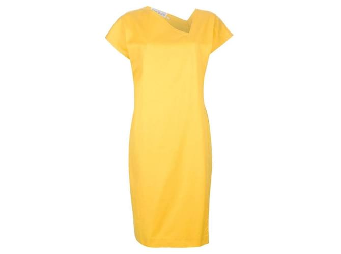 Robe en coton jaune Gianni Versace  ref.1526192