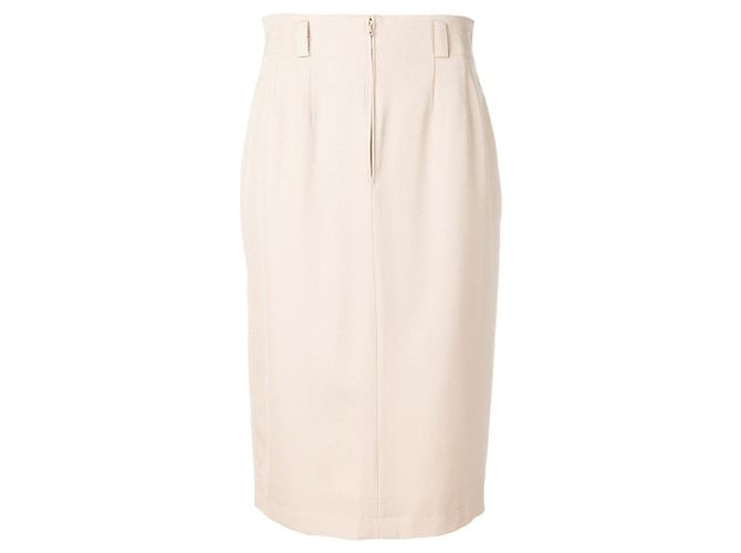 Jean Louis Scherrer Falda de lana beige Jean-Louis Scherrer