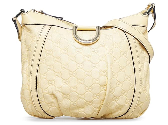 Sac à bandoulière D-Ring Guccissima Abbey jaune de Gucci Cuir  ref.1526454