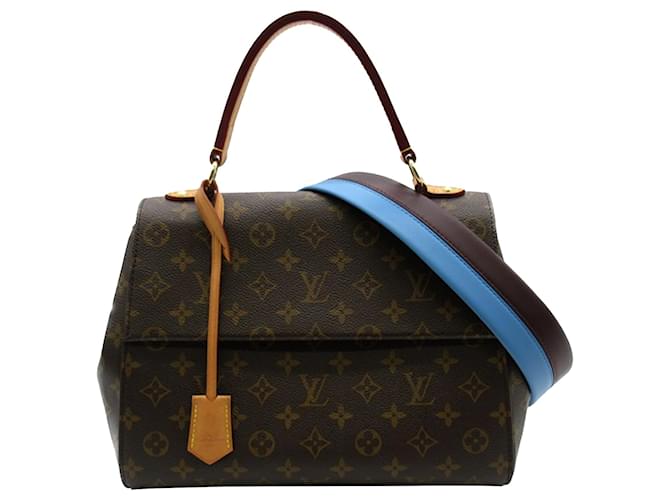 Sac à main Cluny MM Monogram Louis Vuitton marron Cuir  ref.1526536