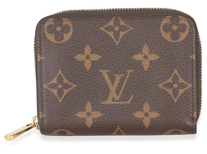 Porte-monnaie Zippy en toile Monogram Louis Vuitton Marron  ref.1526705