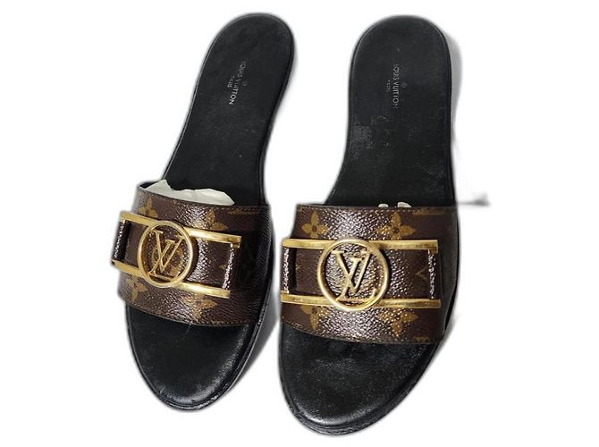 Louis Vuitton Lock it low mule Brown/Black Size 38