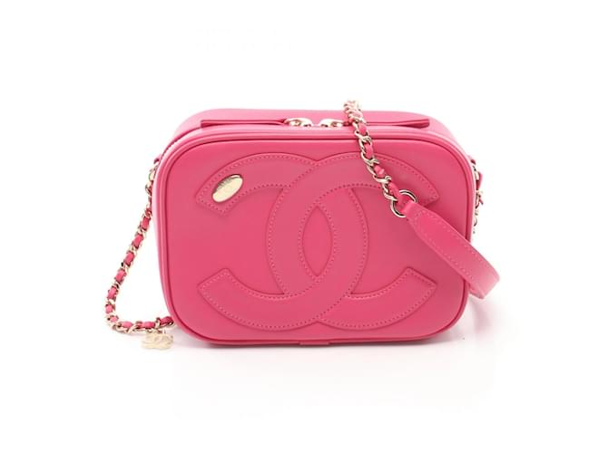 Chanel Large Coco Mark Camera Bag Pink Leather  ref.1527788