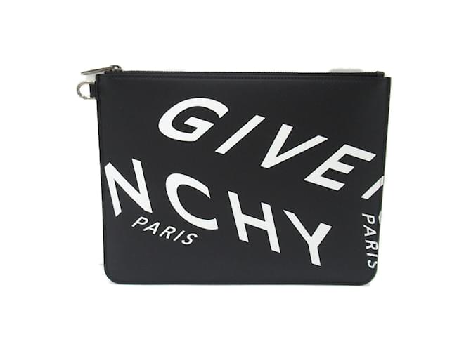 Bolso de mano de cuero Givenchy Negro Blanco  ref.1527853