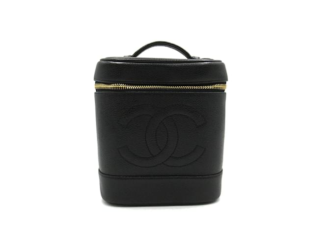 Sac à main Vanity en cuir caviar noir Chanel  ref.1527863