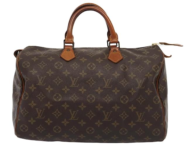 Louis Vuitton Speedy 35 Brown Cloth  ref.1527904