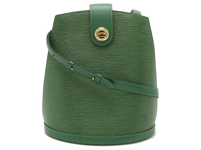 Louis Vuitton Cluny Verde Couro  ref.1527955