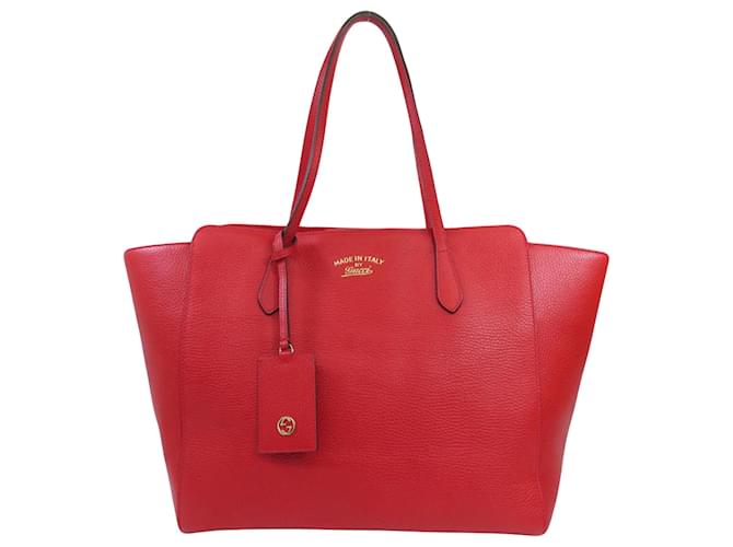 Gucci Swing Cuir Rouge  ref.1528077