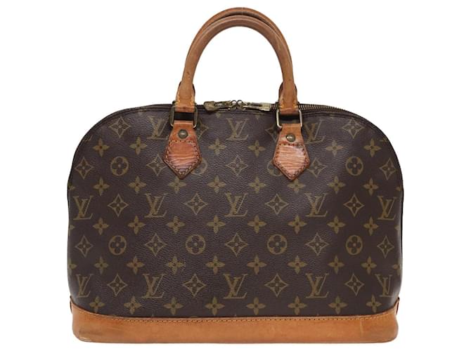 Louis Vuitton Alma Brown Cloth  ref.1528202