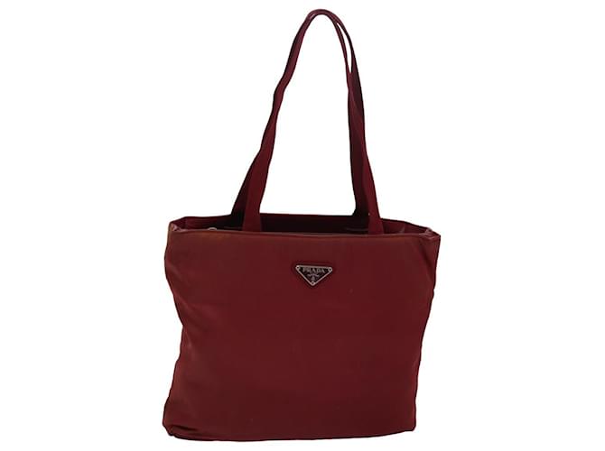 Prada Tessuto Red Synthetic  ref.1528254