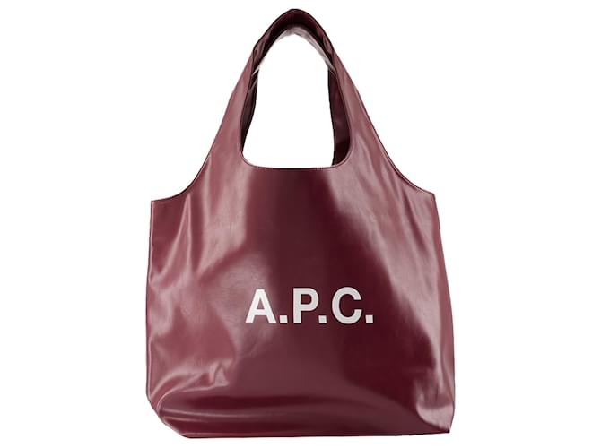 Apc Sac Shopper Ninon - A.P.C. - Synthétique - Bourgogne Rouge Bordeaux  ref.1528771