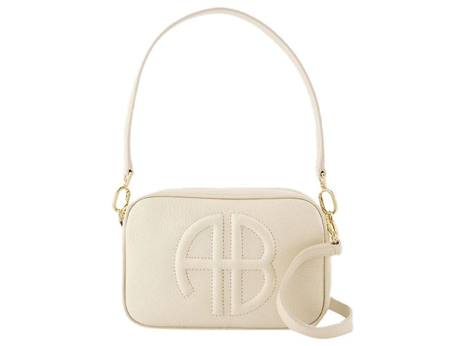 Bolsa transversal Lili - ANINE BING - Couro - Bege