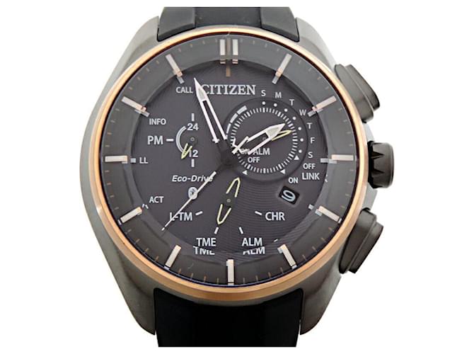 Autre Marque Other CITIZEN Eco Drive 100th Anniversary Limited Edition Black Titanium Men s Wristwatch BZ1044 08E W770 S115019 in Great Condition ref.1529157 Joli Closet