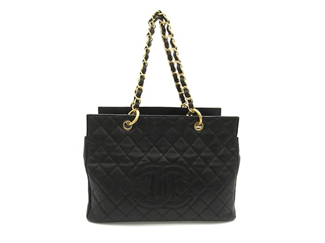 Chanel Matelasse Chain Tote Bag Black Leather  ref.1529372