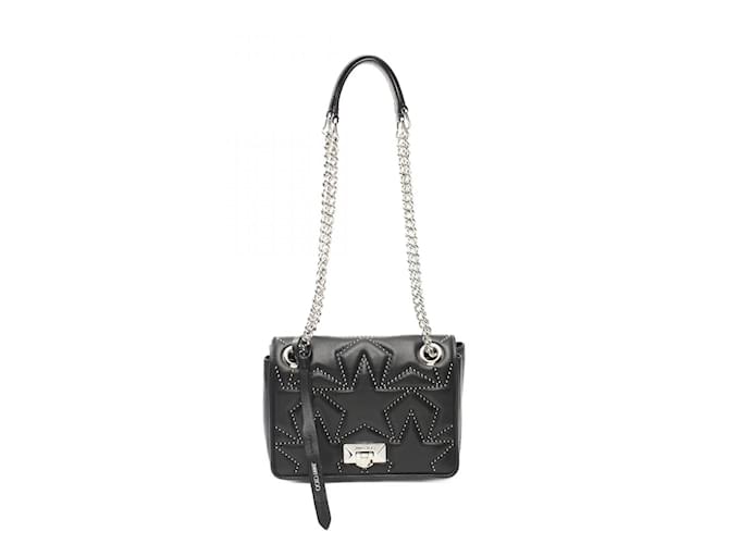 Bolso de hombro de cuero negro Jimmy Choo  ref.1529479