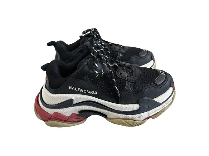 Balenciaga Triple S Sneaker Schwarz Stoff