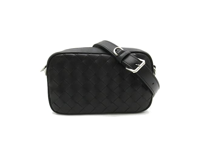 Bottega Veneta Intrecciato Camera Bag Black Leather  ref.1529645