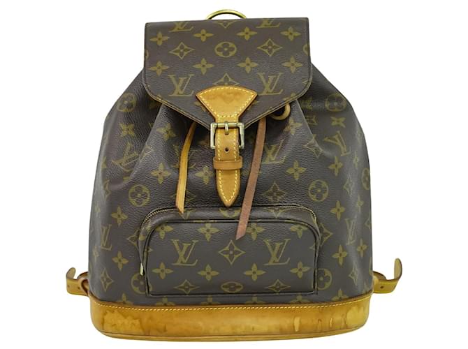 Louis Vuitton Montsouris Castaño Lienzo  ref.1529688