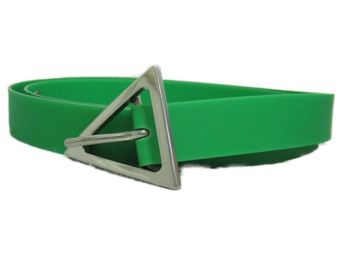 Ceinture à boucle triangulaire Bottega Veneta Vert  ref.1529783