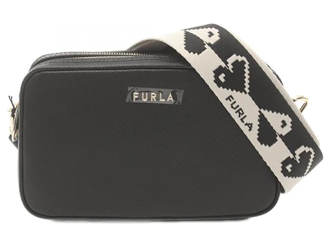 Furla LILLI XL Lily Shoulder Bag Black Leather ref.1529794 Joli Closet