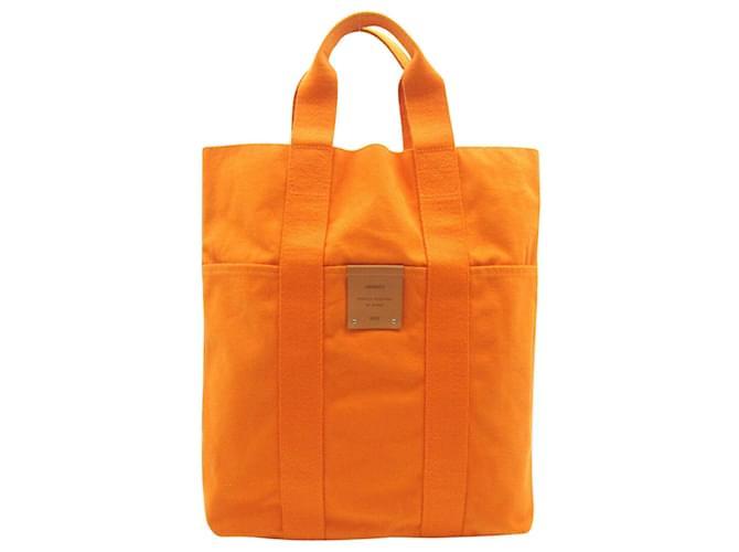 Hermès Fourre tout Orange Cotton  ref.1529879