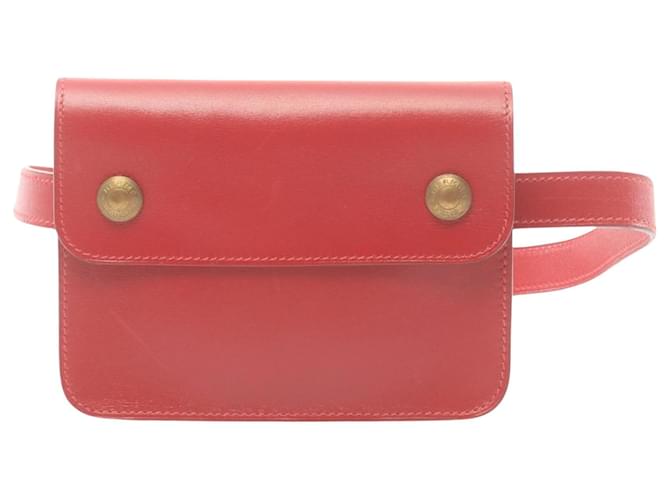 Hermès Pochette Red Leather  ref.1529898