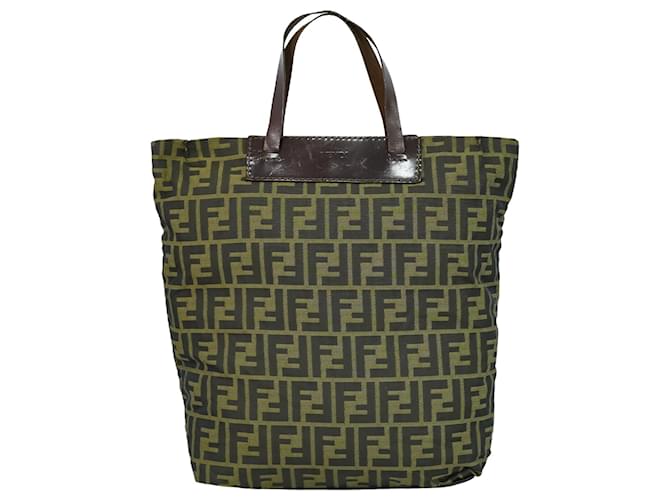 Fendi Zucca Brown Cloth  ref.1529953