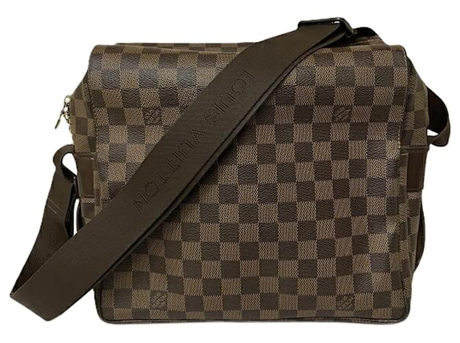 Sac à épaule Damier Naviglio Louis Vuitton Marron Damier ebène  ref.1529955