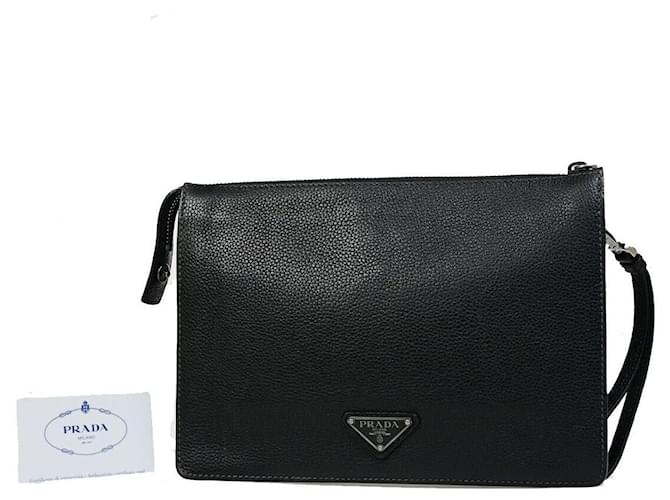 Prada Saffiano Black Leather  ref.1529968