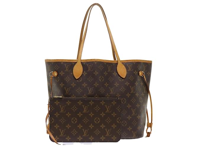 LOUIS VUITTON Neverfull MM Tote Toile Marron  ref.1530041