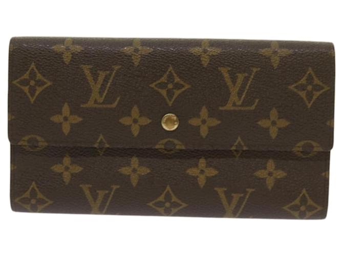 Portafoglio Internazionale LOUIS VUITTON Rosso Tela  ref.1530042